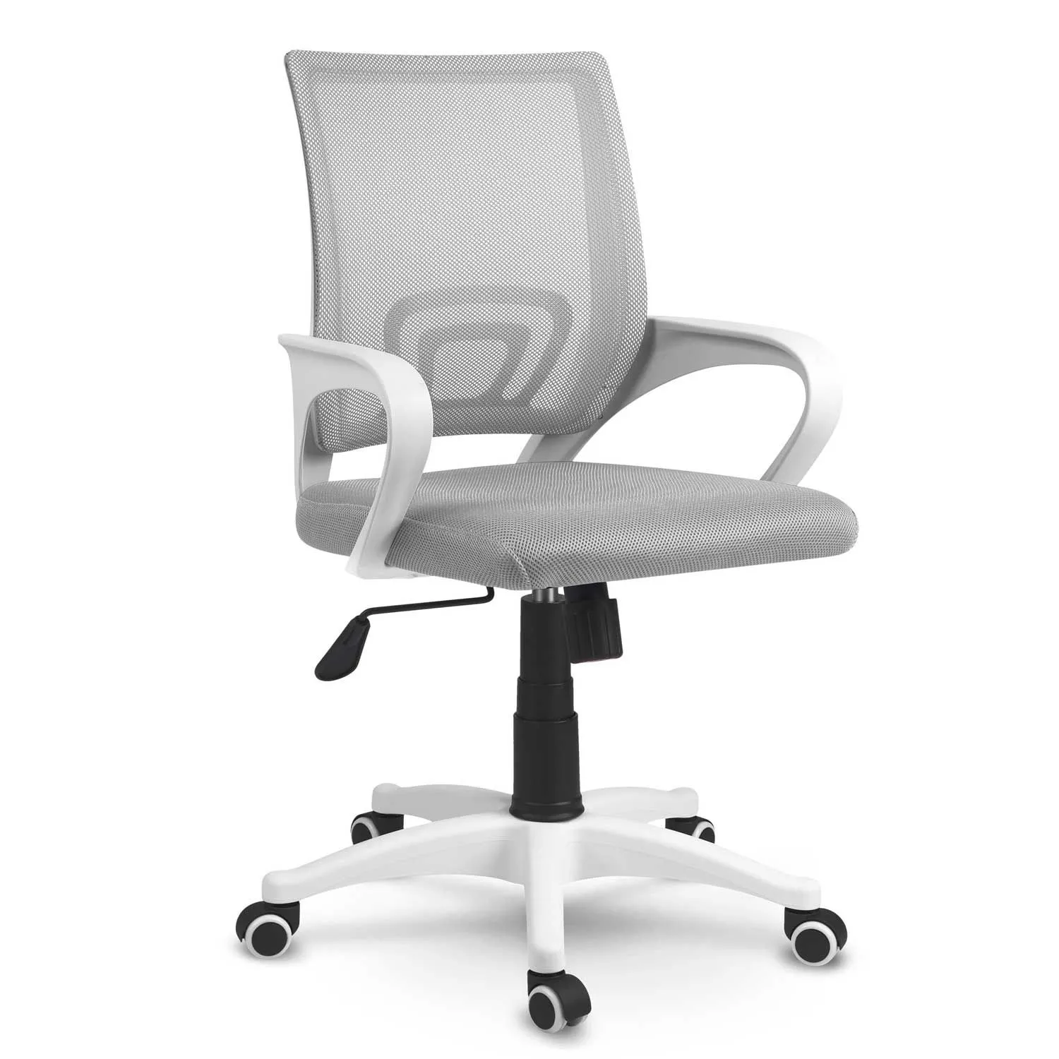 Fotel biurowy, krzesło, z mikrosiatki, Latok, jasno szary