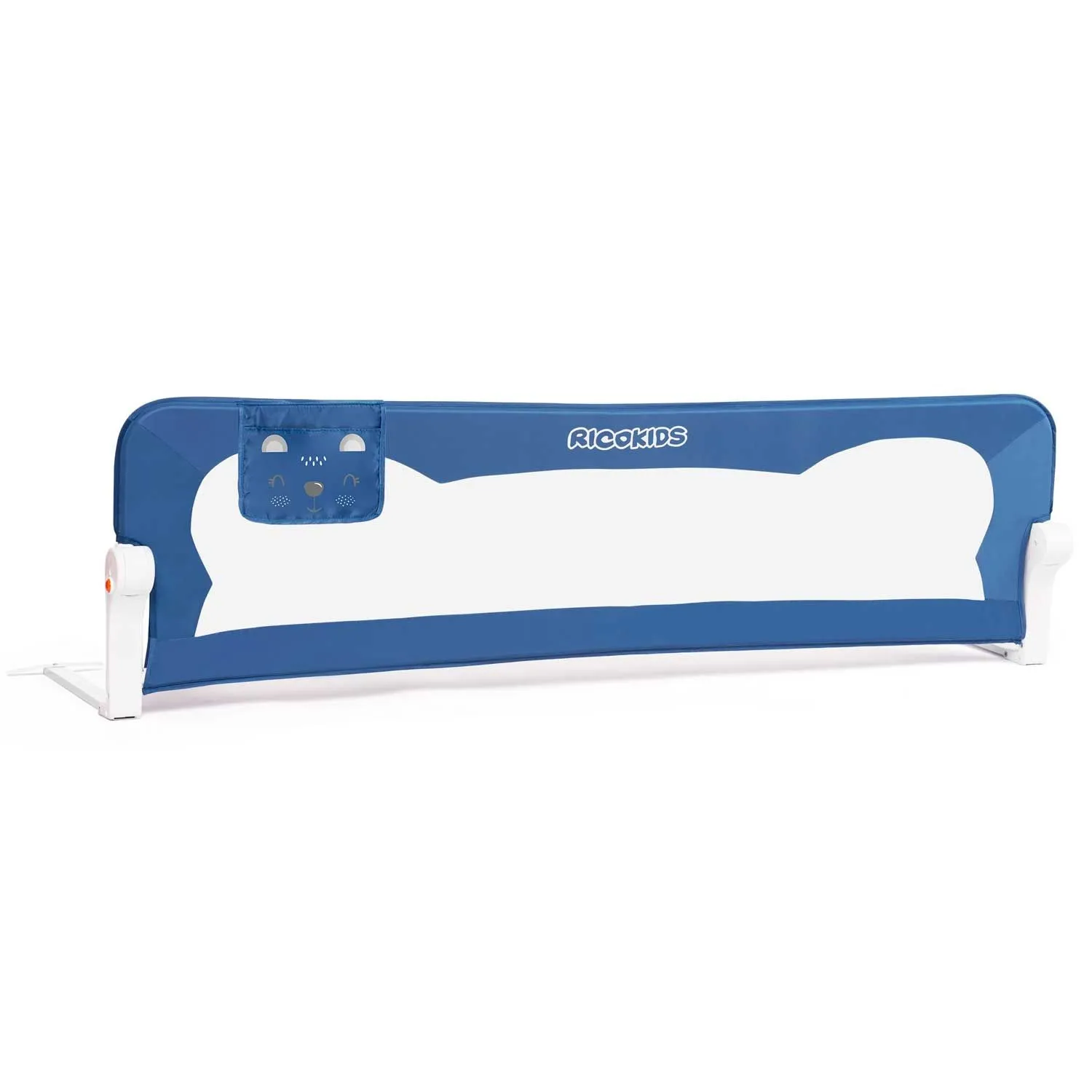 Osłona zabezpieczająca na łóżko, 150x35x42 cm, ricokids, niebieska
