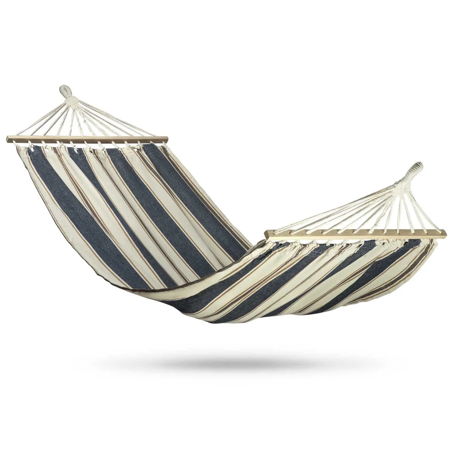 Hamak ogrodowy, Bahama Single, 1-osobowy, 200x100 cm, niebieski, biały