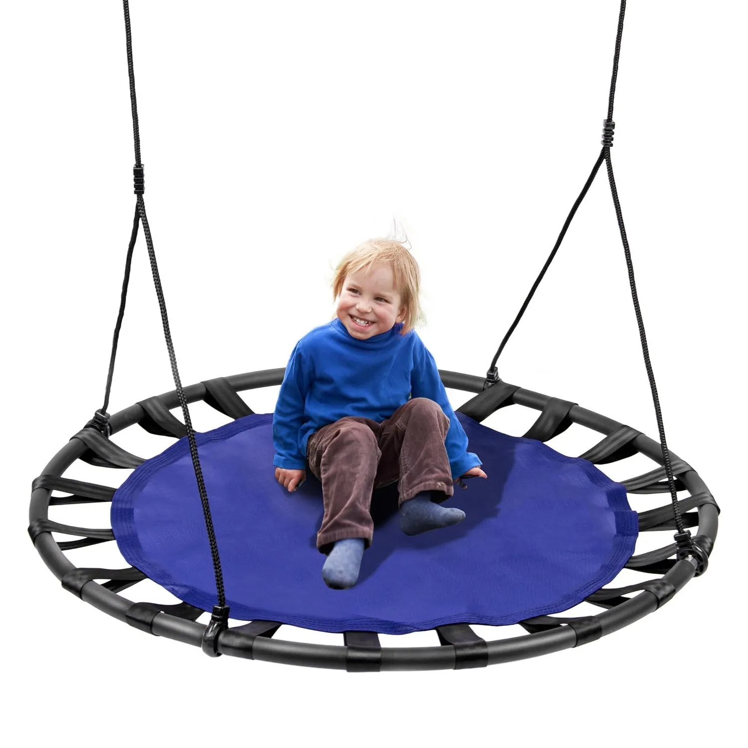 Huśtawka bocianie gniazdo, SWINGO XXL, 120 cm, niebieska