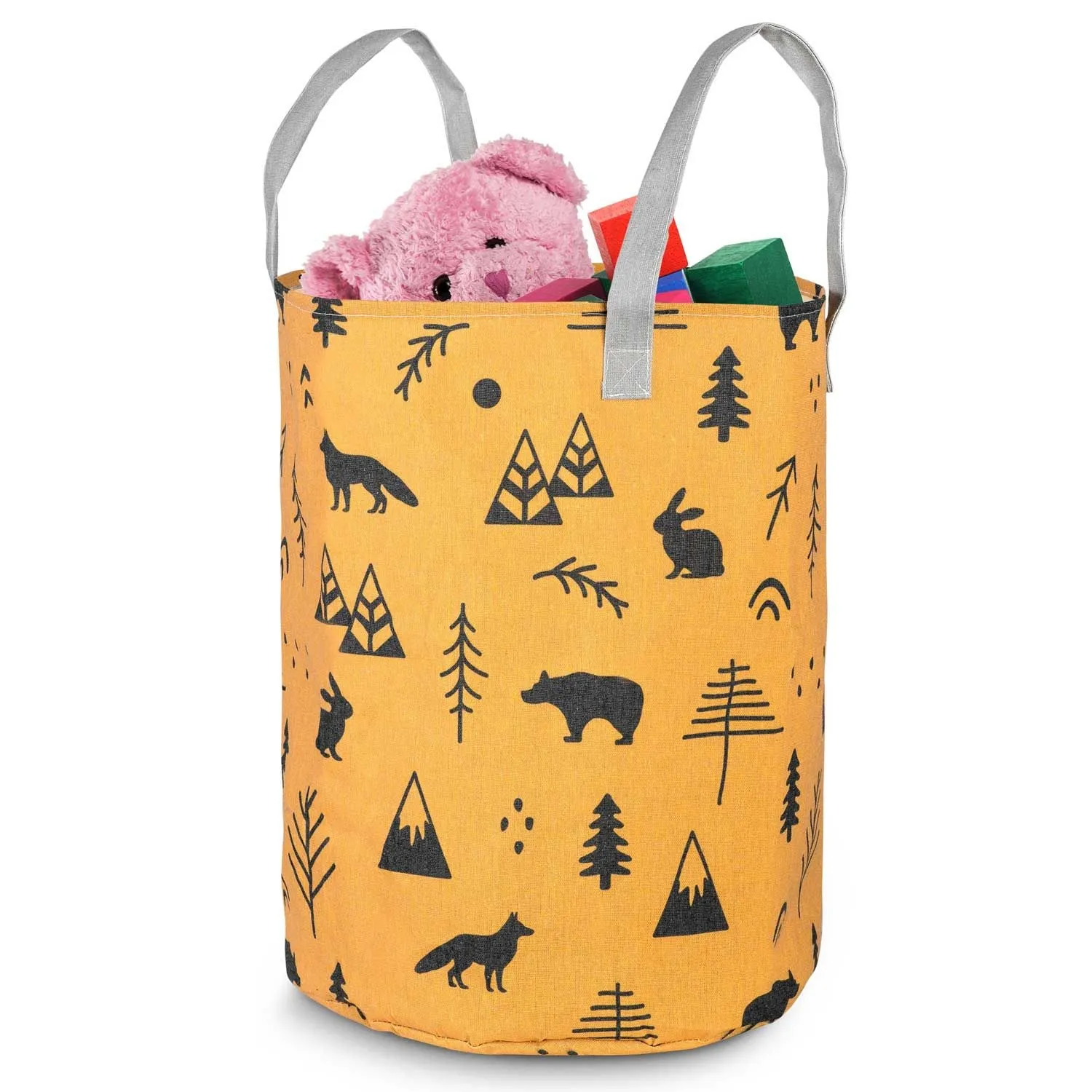 Duży kosz na zabawki, Nukido, pomarańczowy