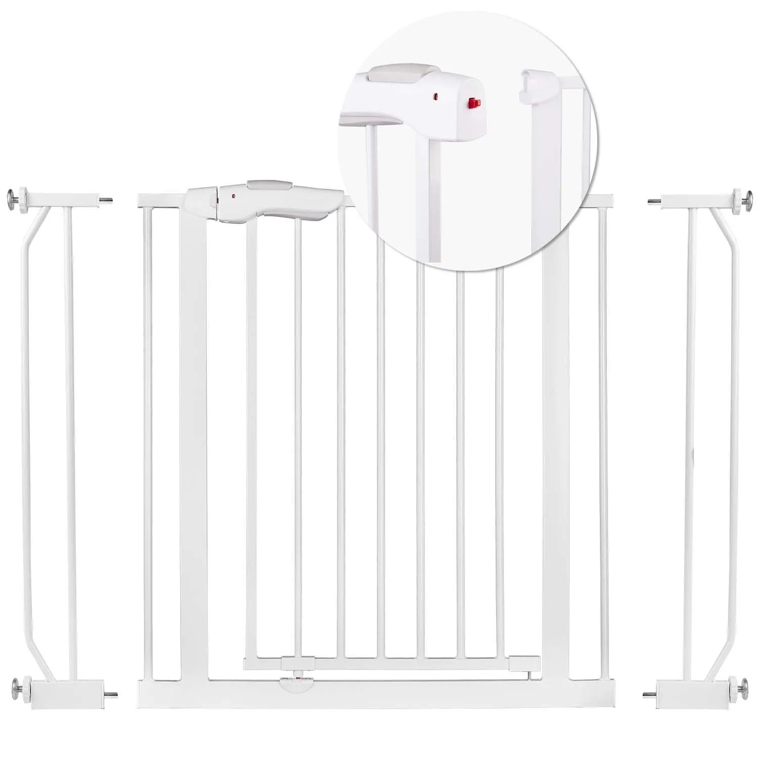 Barierka, bramka zabezpieczająca, Nukido, 105x78 cm, biała