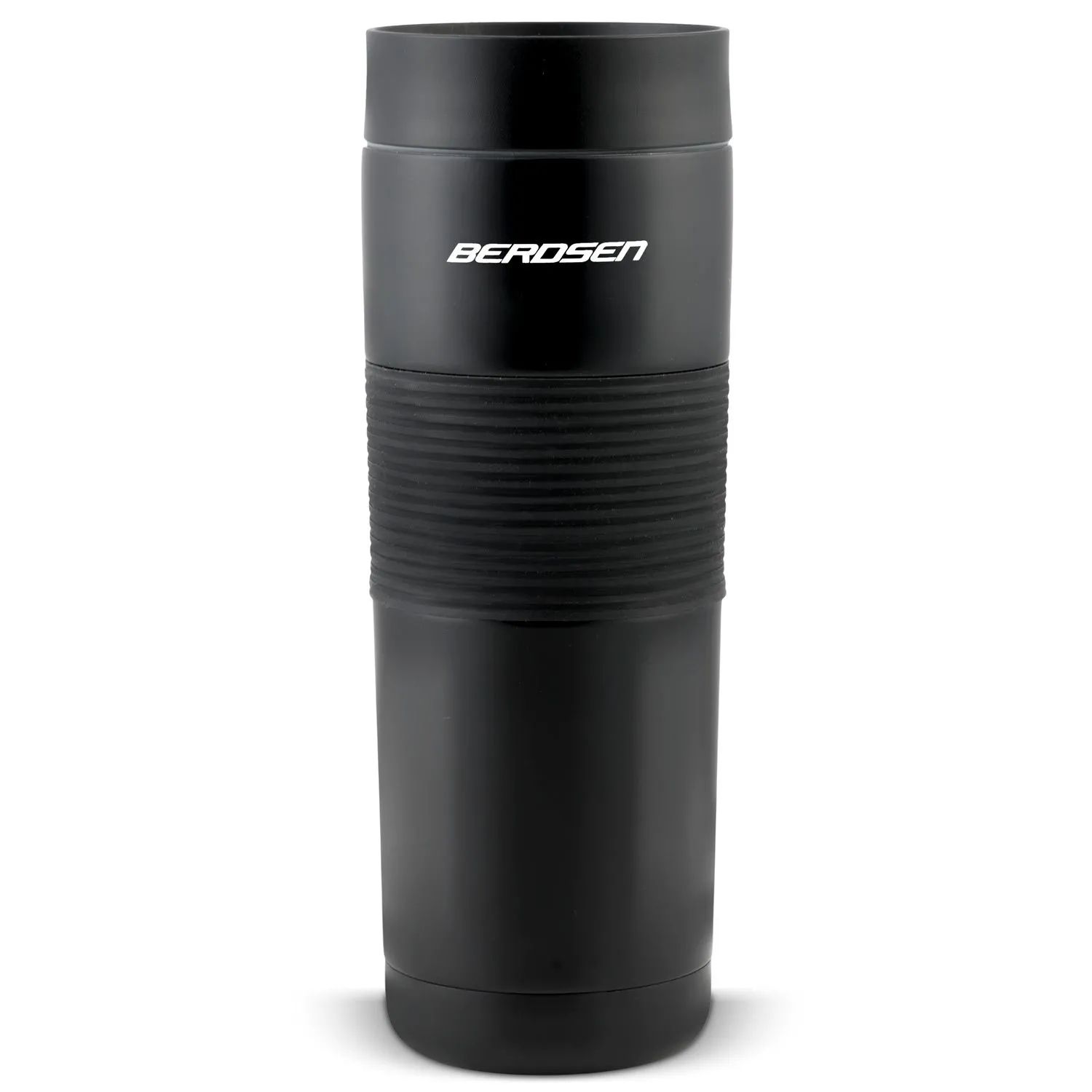 Termos próżniowy ze słomką, 590 ml, czarny