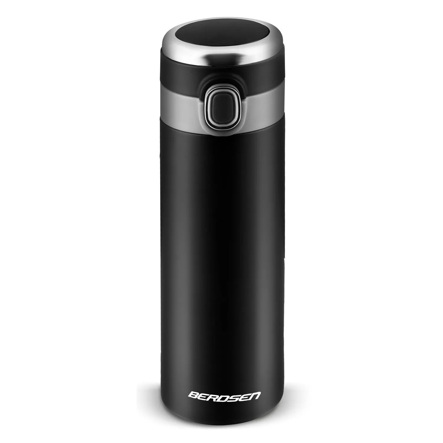 Termos próżniowy na napoje, 450 ml, czarny