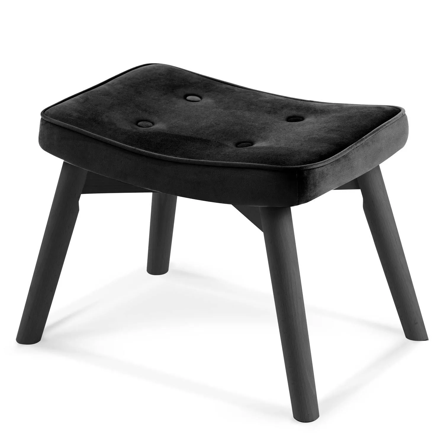 Podnóżek do fotela, Norse, 52x37x38 cm, czarny