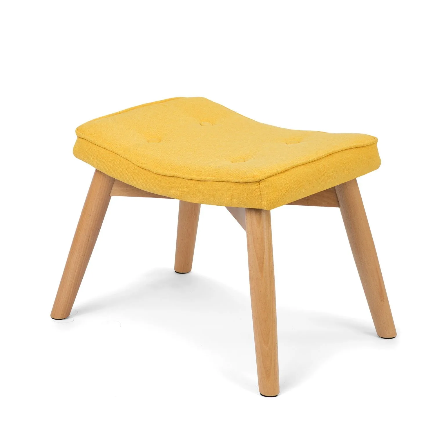 Podnóżek do fotela, Norse, 52x37x38 cm, żółty