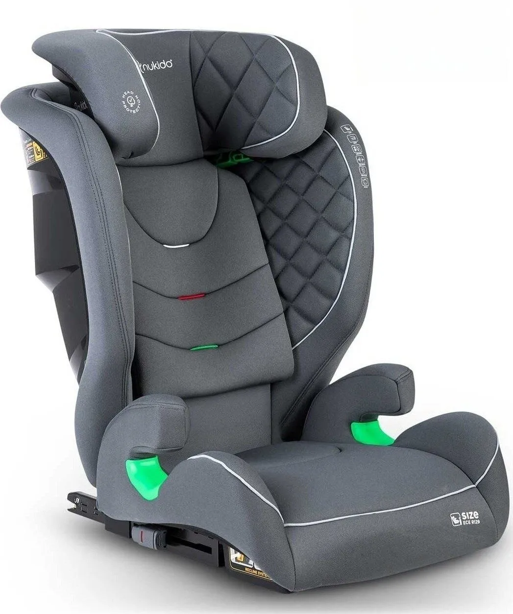 Fotelik samochodowy, 15-36 kg, Louis, szary