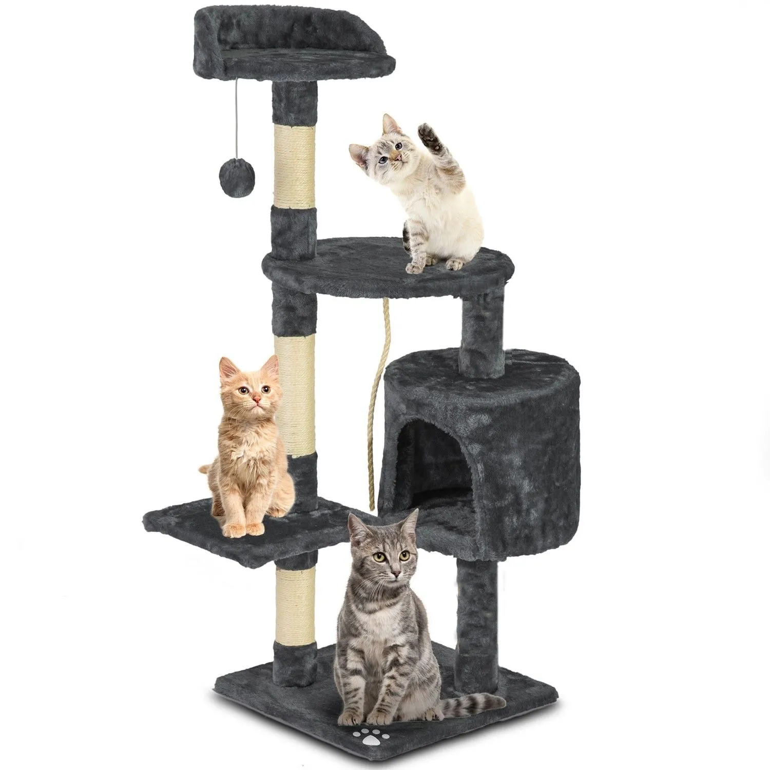 Drapak dla kota, 111 cm, DR-266, Pethaus, szary