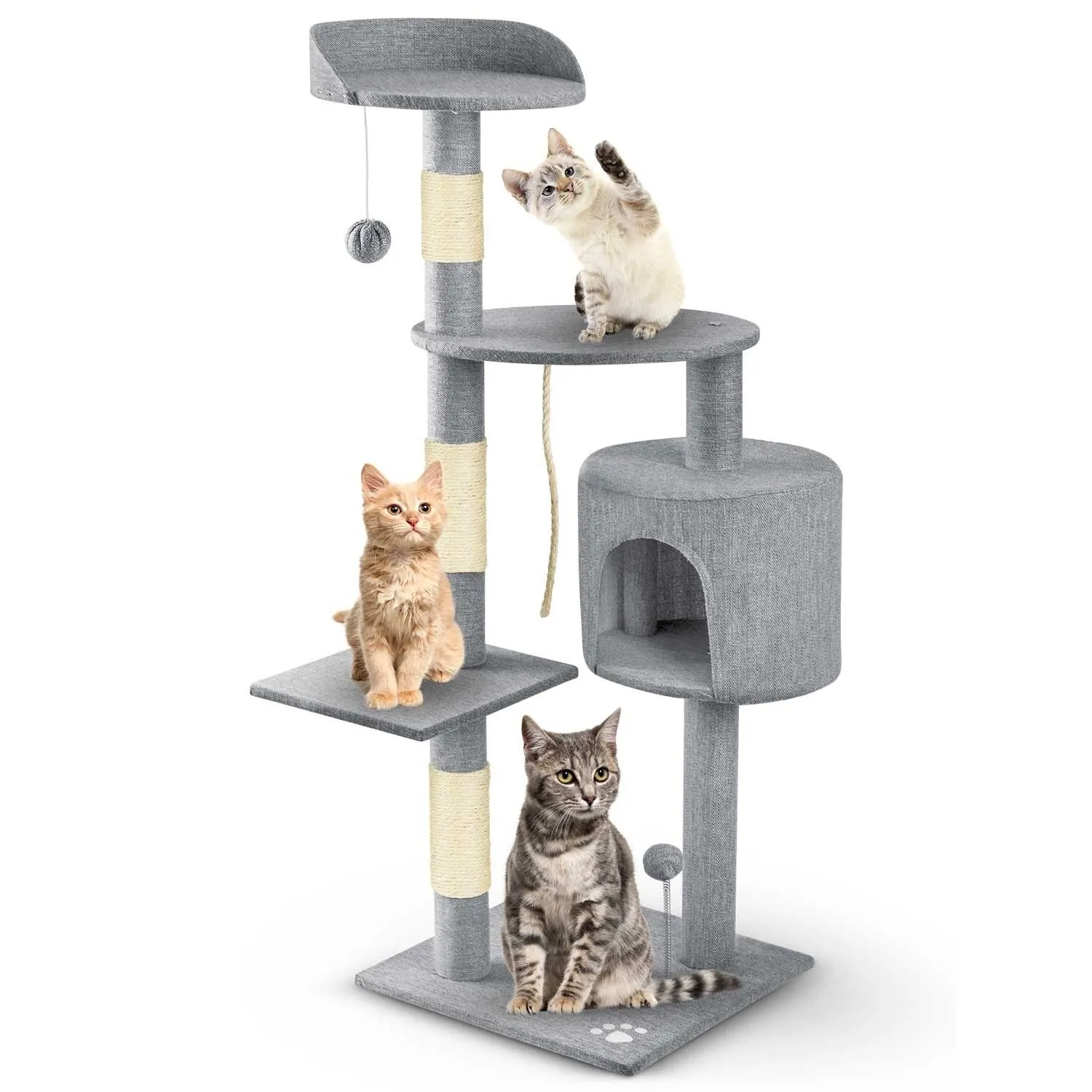 Drapak dla kota, 111 cm, PH-005, Pethaus, szary