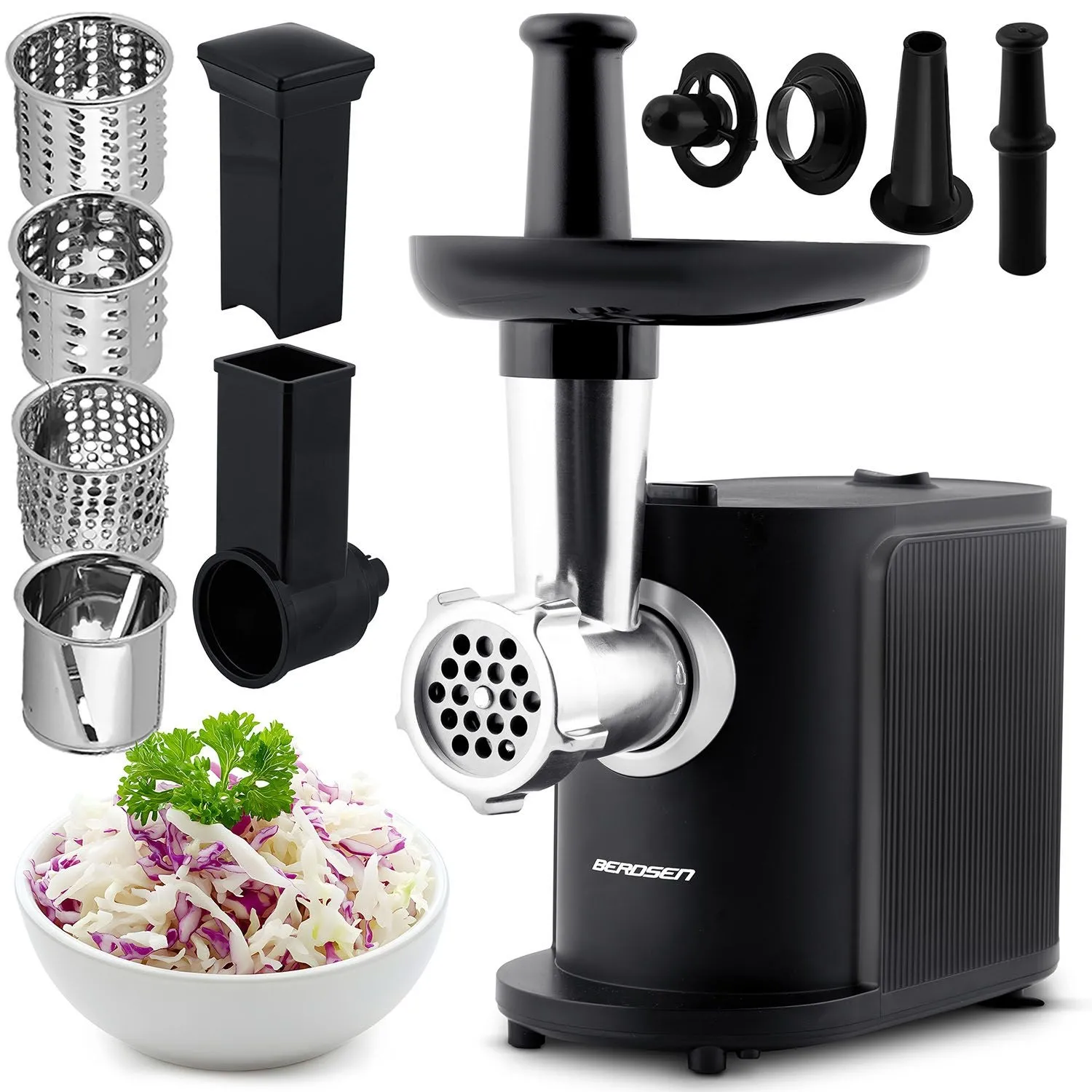 Maszynka do mielenia mięsa, 300/800W, Berdsen, czarny