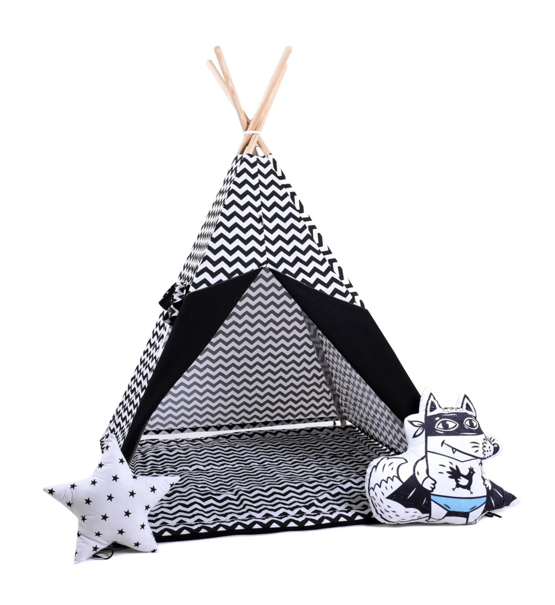 Namiot tipi dla dzieci, bawełna, bohater, krucza fala