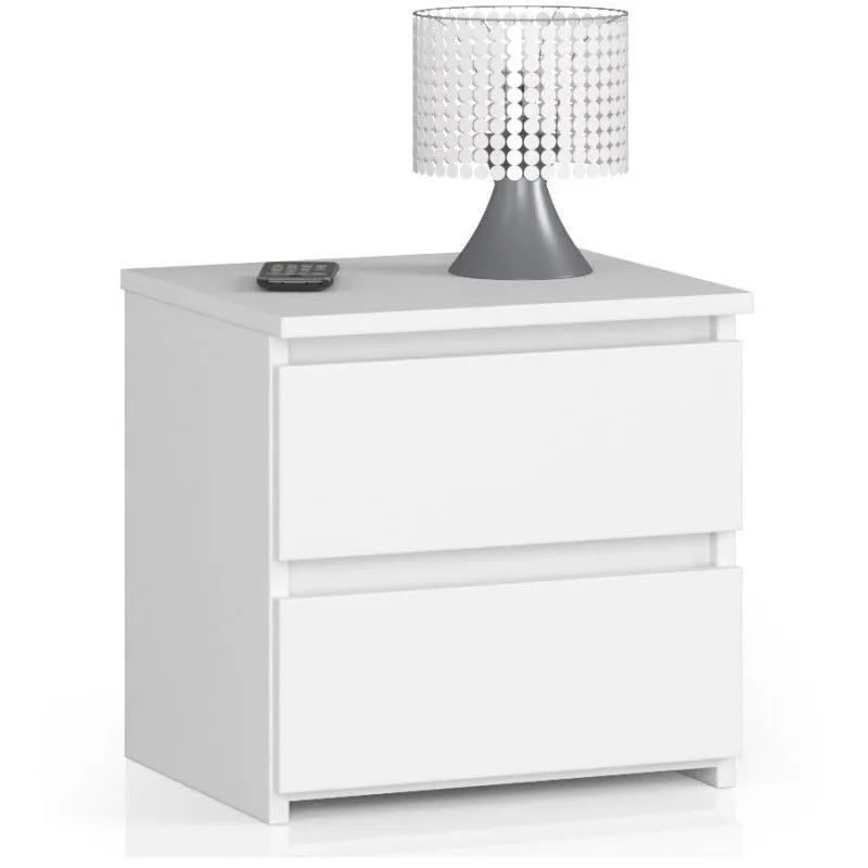 Szafka nocna, stolik, CL2, 40x35x40 cm, biel, mat