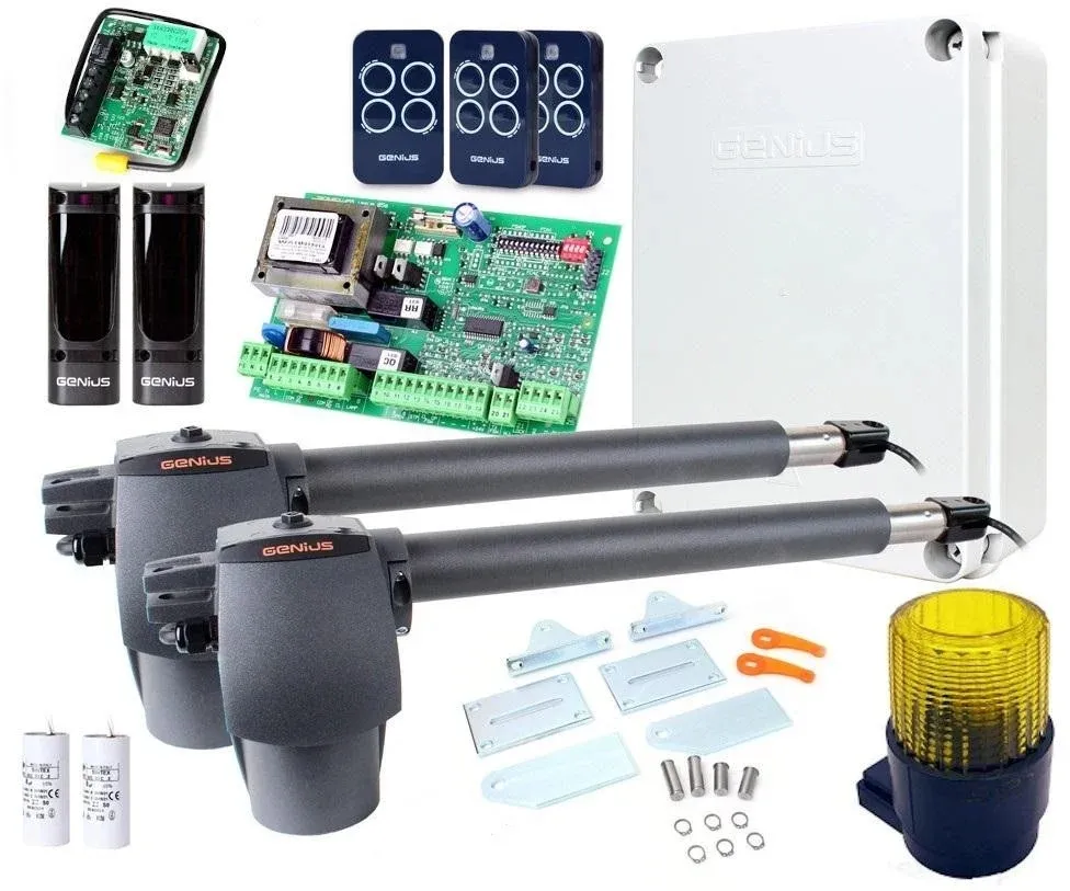 Zestaw Genius G-Bat 400 z lampą do 8m bram dwuskrzydłowych