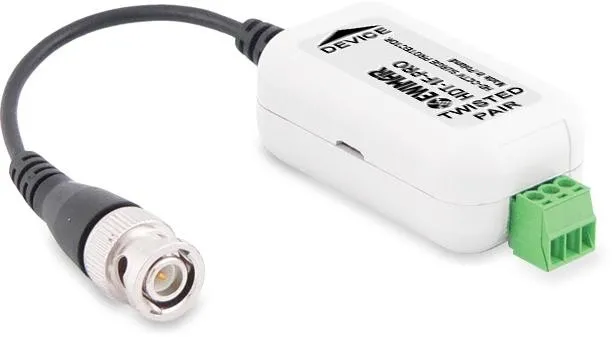 Konwerter UTP / ochrona przeciwprzepięciowa do kamer  AHD, HD-CVI, HD-TVI EWIMAR HDT-1F-PRO
