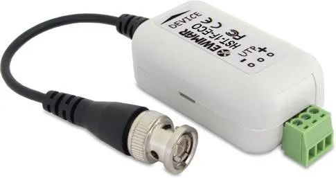 EWIMAR HST-1F-ECO Separator galwaniczny i konwerter UTP do systemów AHD, HD-CVI, HD-TVI