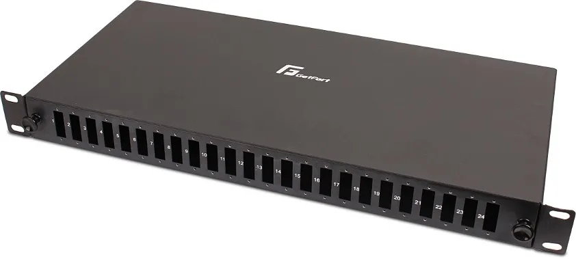 PRZEŁĄCZNICA ŚWIATŁOWODOWA GETFORT 1U 19 Cali 24XSC DUPLEX STAŁA