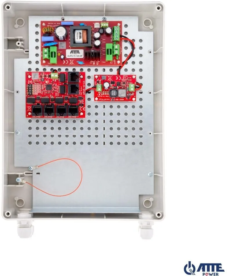 SWITCH POE 5-PORTOWY Z ZASILANIEM BUFOROWYM ATTE IPUPS-5-11-XL2