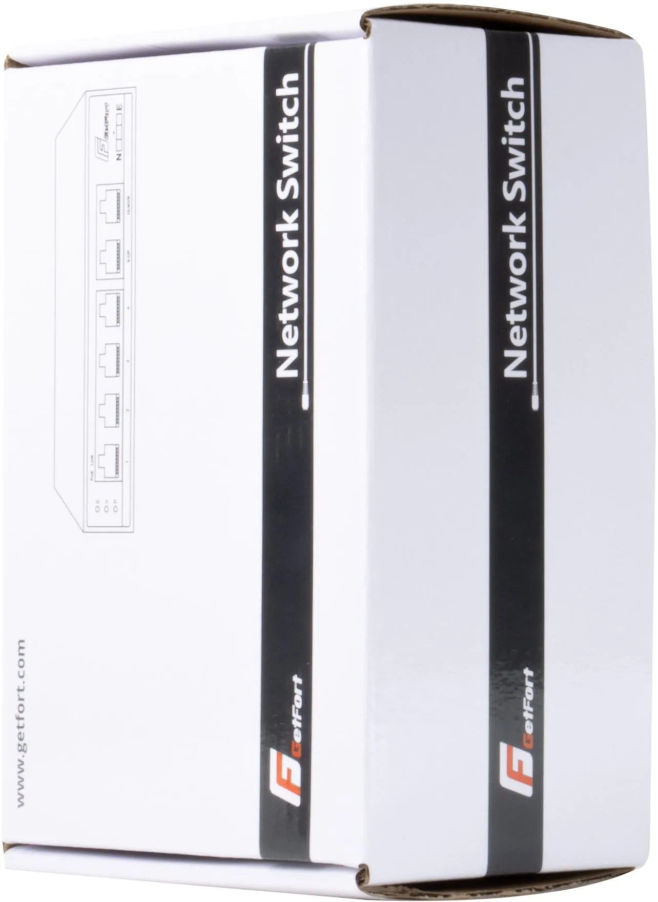 SWITCH POE GETFORT 4FE x POE + 2FE UPLINK 65W