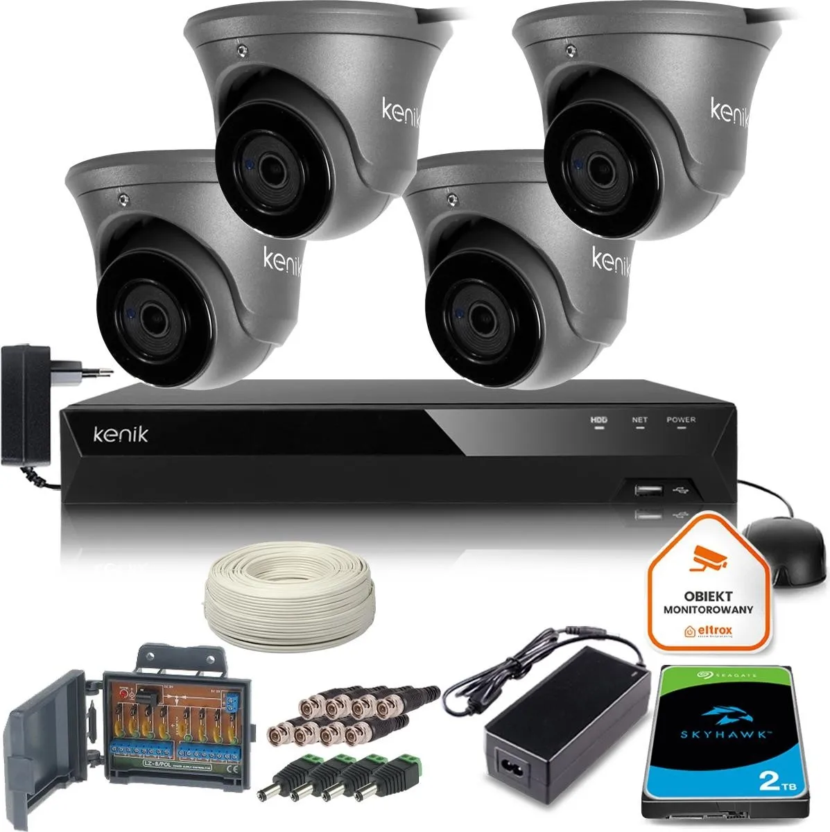 Zestaw monitoringu domu 5MPX Kenik