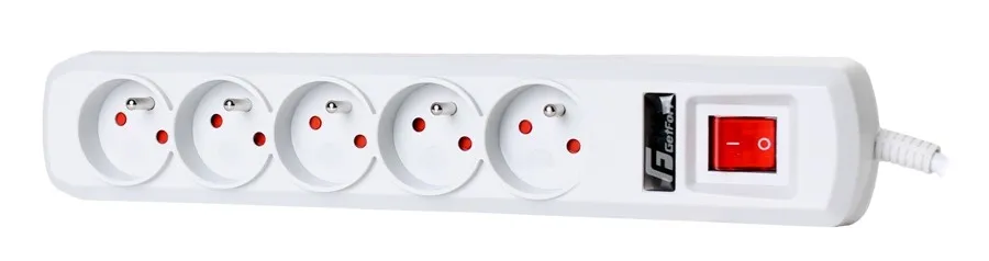 Listwa zasilająca antyprzepięciowa Getfort 5A 5m Szara