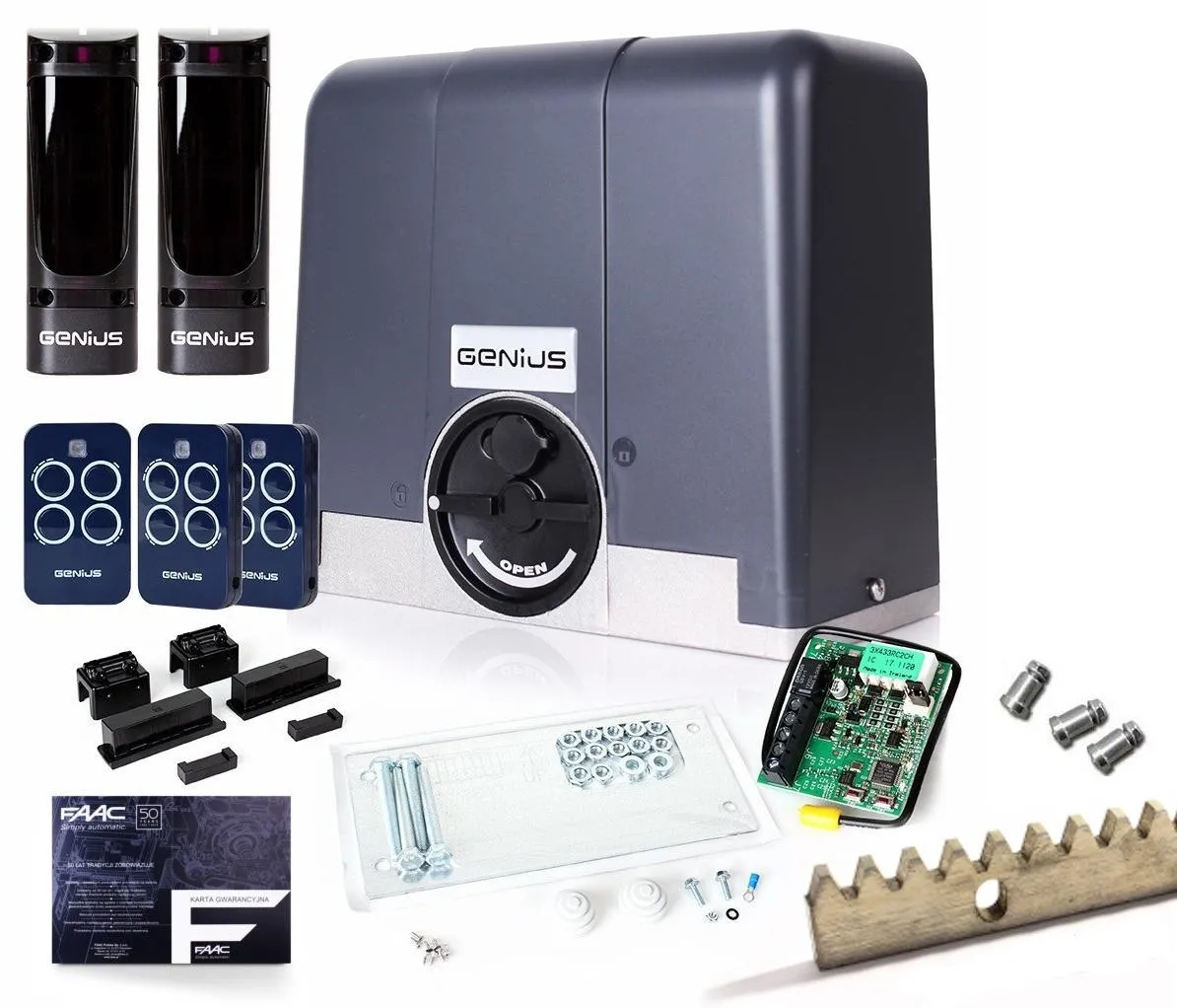 Zestaw GENIUS BLIZZARD 900 (3 piloty) + listwy