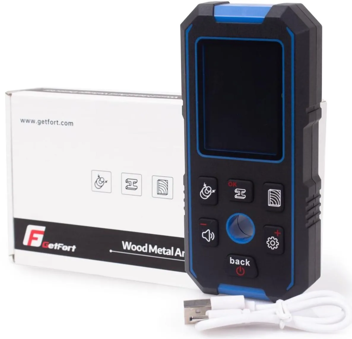 WYKRYWACZ DREWNA METALU I NAPIĘCIA GETFORT GF-518