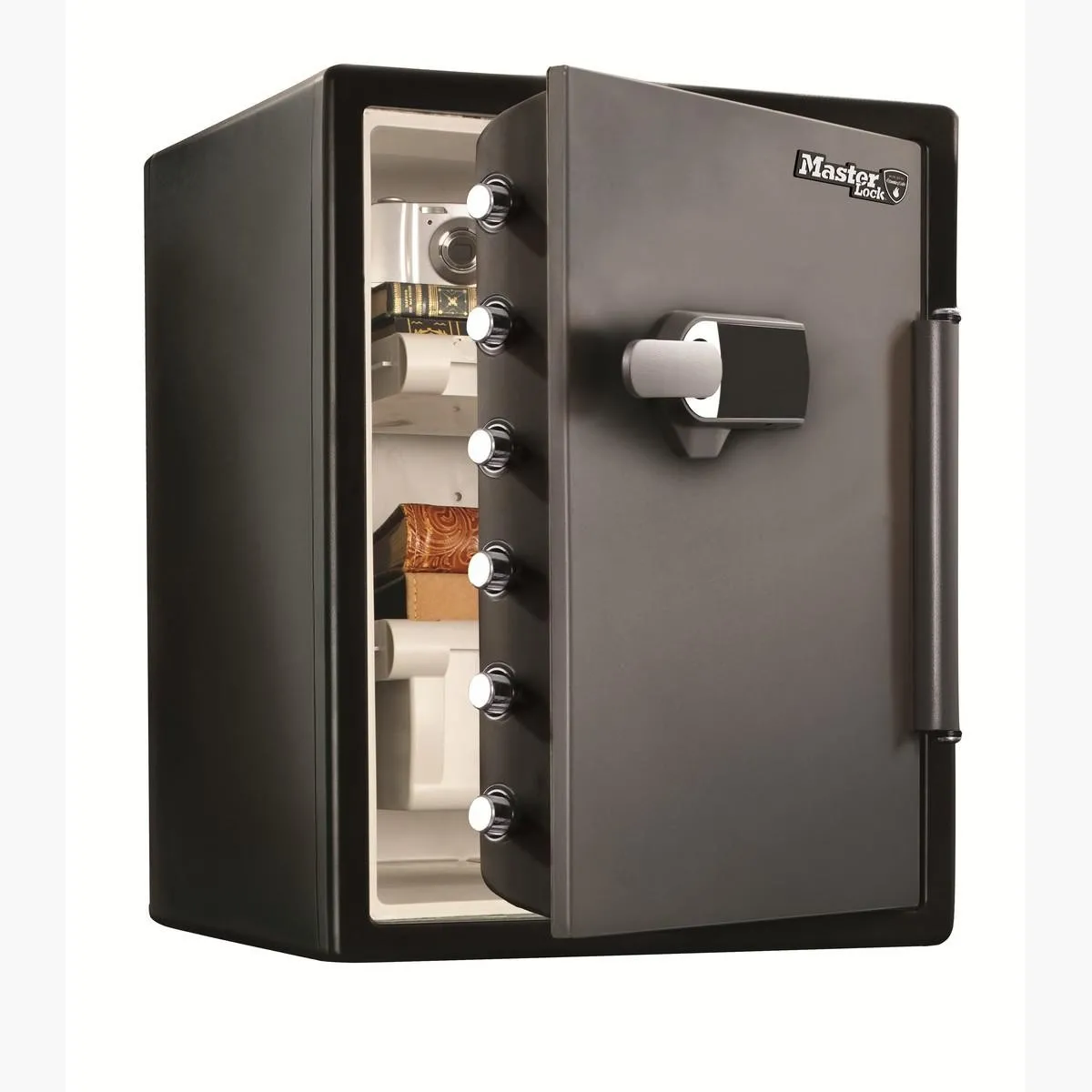 Sejf ognioodporny i wodoodporny z alarmem dźwiękowym Master Lock LFW205TWC