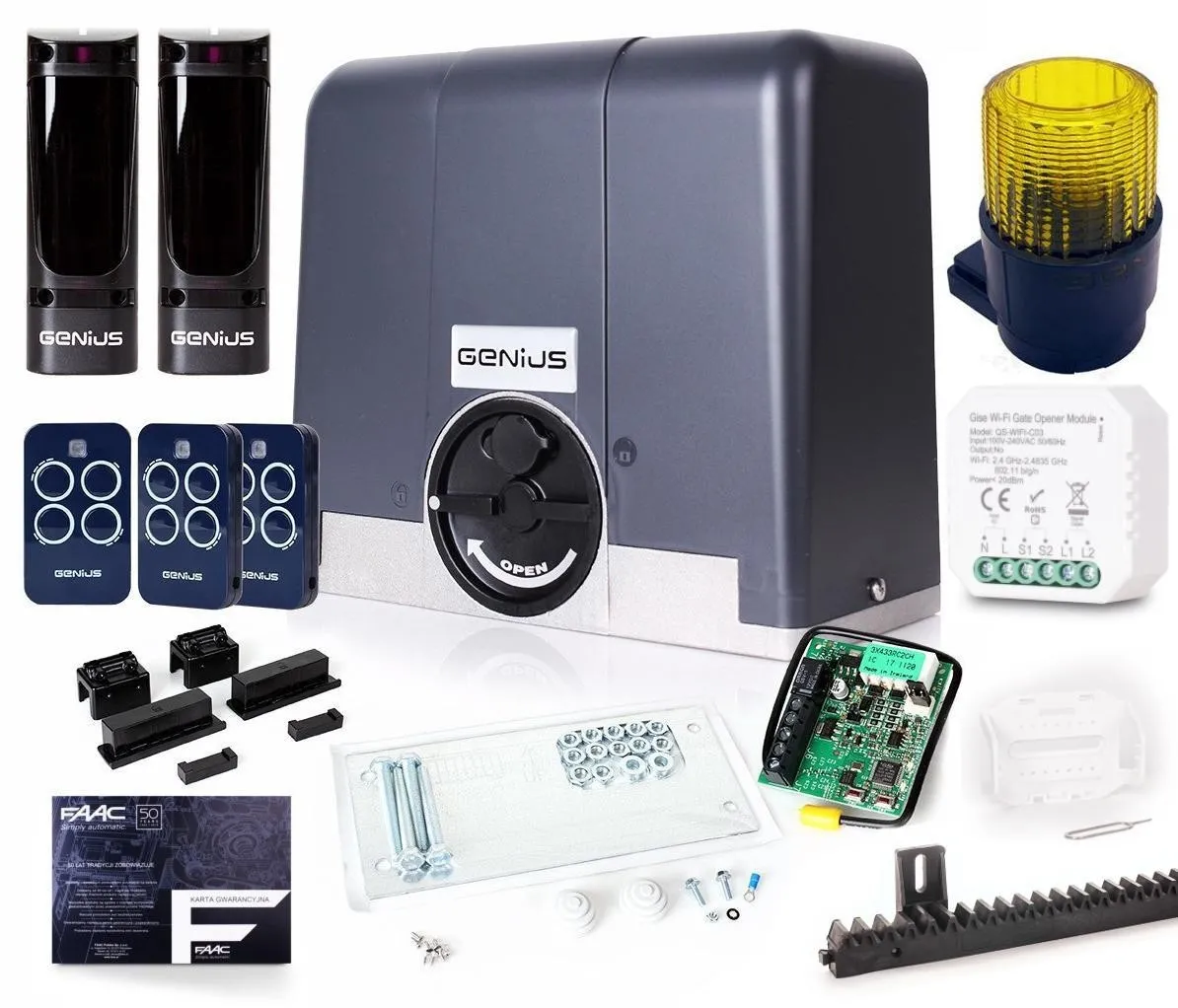 Zestaw Genius Blizzard 500 (3 piloty + lampa + listwy + moduł Wi-Fi)