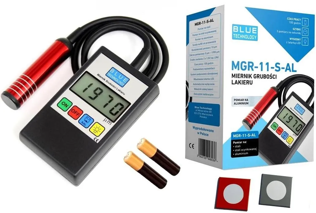 OUTLET_1: Miernik grubości lakieru MGR-11-S-AL