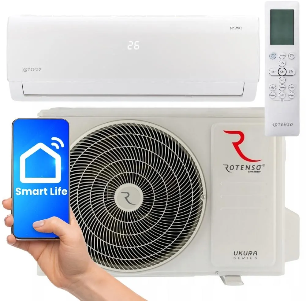 Klimatyzator Split, Pompa ciepła powietrze - powietrze ROTENSO Ukura U35X