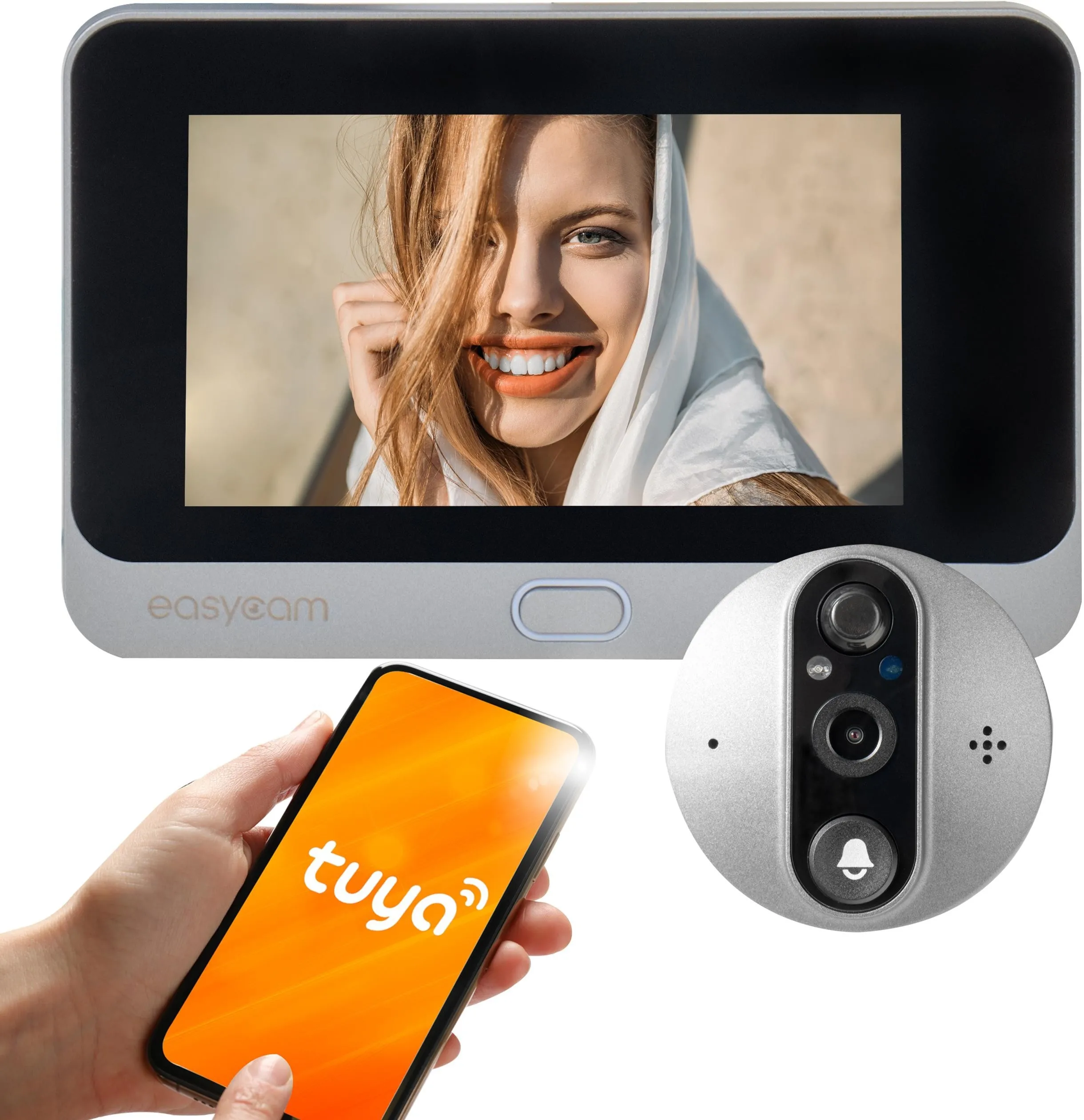 Wideowizjer do drzwi Wi-Fi Tuya EasyCam EC-WIZ2