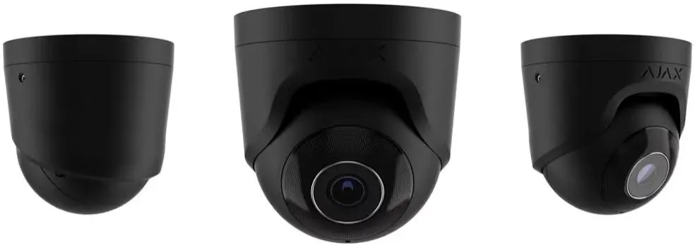 Ajax Kamera - kopułka (metalowa) TurretCam (5 Mp/2.8 mm) (8EU) - czarny