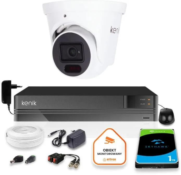 Zestaw monitoringu Kenik Kamera 5MPx Rejestrator 5w1 1TB