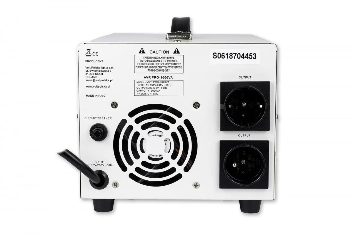 Stabilizator napięcia Volt Polska AVR PRO 3000VA 3%