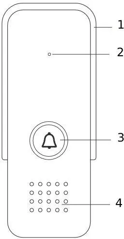 Domofon EURA ADP-24A3 biały 2 żyłowy