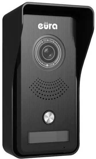 Wideodomofon EURA VDP-76A3 czarny monitor