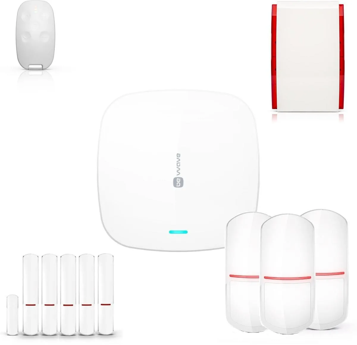 BE Wave by SATEL DIY Hub + Kontaktron x5 + PIRx3 + Syrena + Pilot