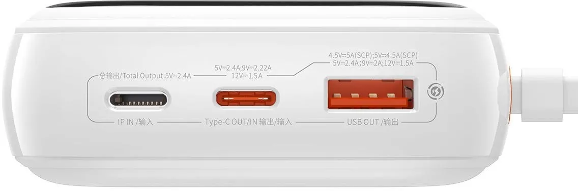 Powerbank Baseus Qpow Digital Display PPQD060302 20000mAh 22,5W PD QC USB-A USB-C + KABEL USB-C