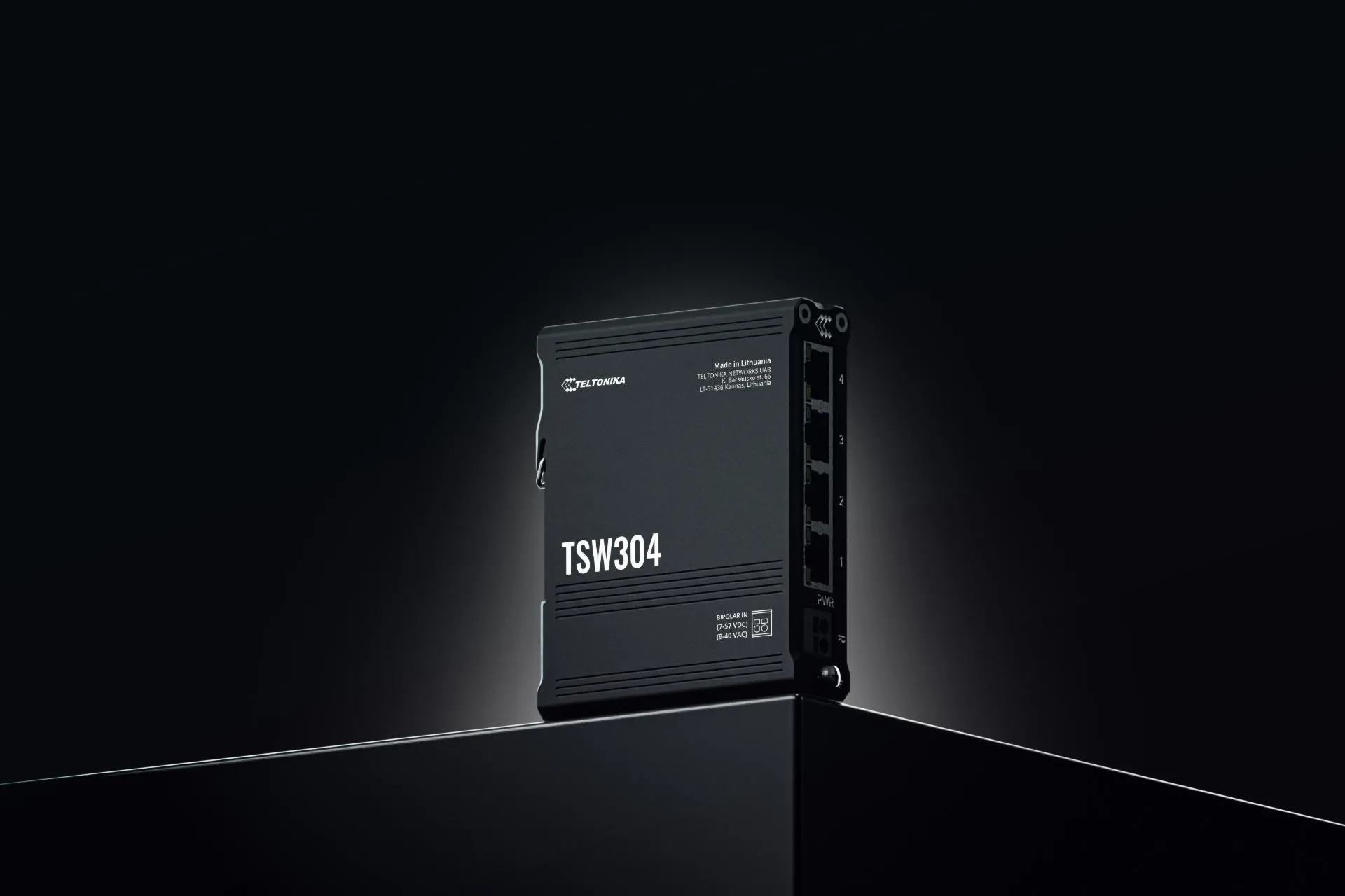 Teltonika TSW304 switch przemysłowy 4xGE (TSW304000000) DIN