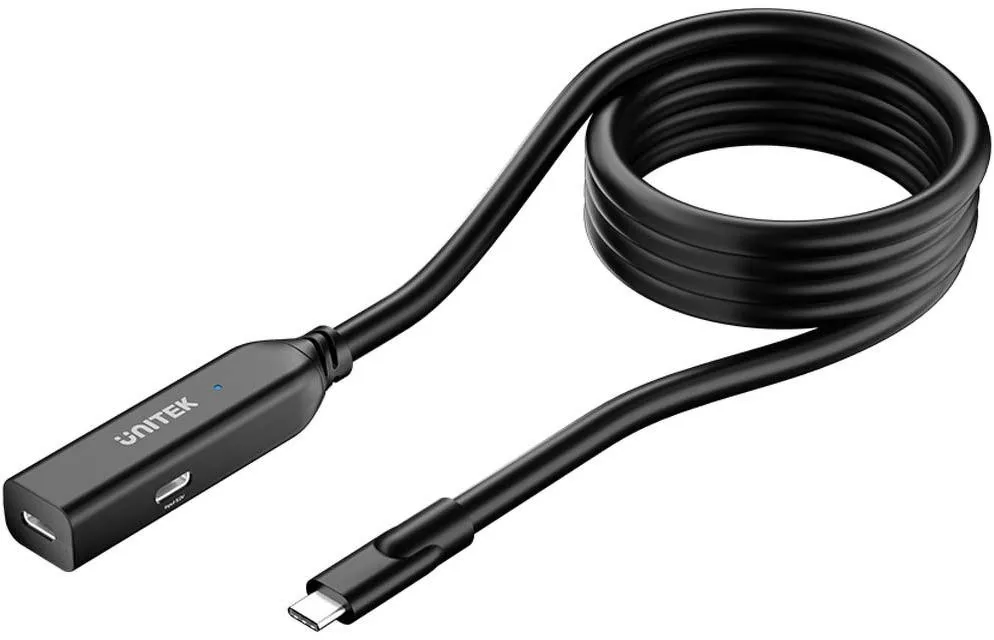 Unitek Kabel przedłużający USB-C 10 Gbps 5m, czarny