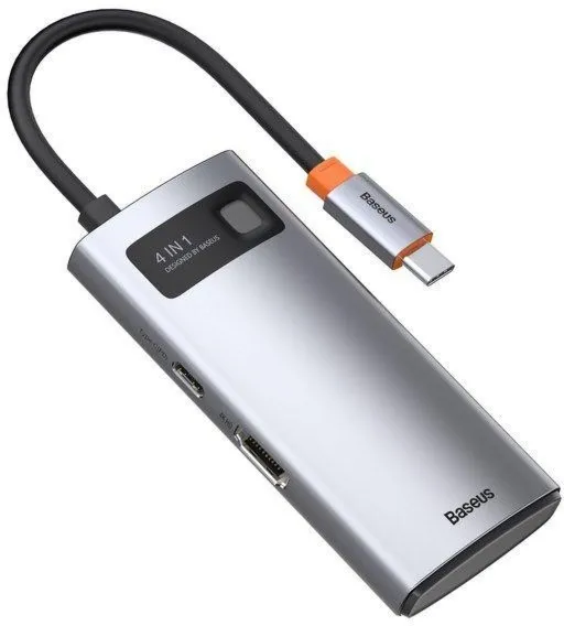 Hub USB Baseus Metal Gleam 4w1