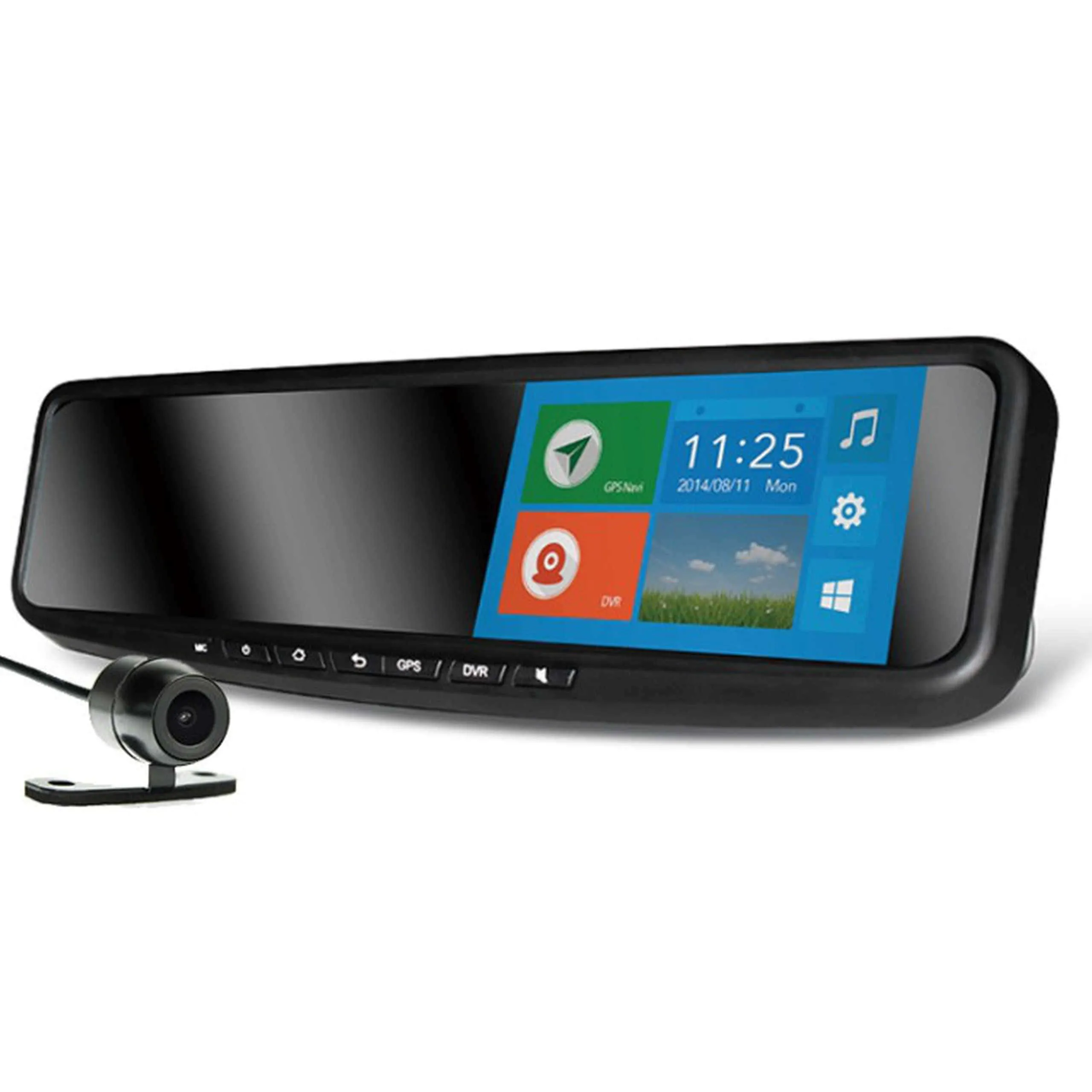 Kamera + kamera cofania + lokalizacja GPS + nawigacja samochodowa Orllo LX-400GTS PRO - zamiast lusterka, kamera przód i tył