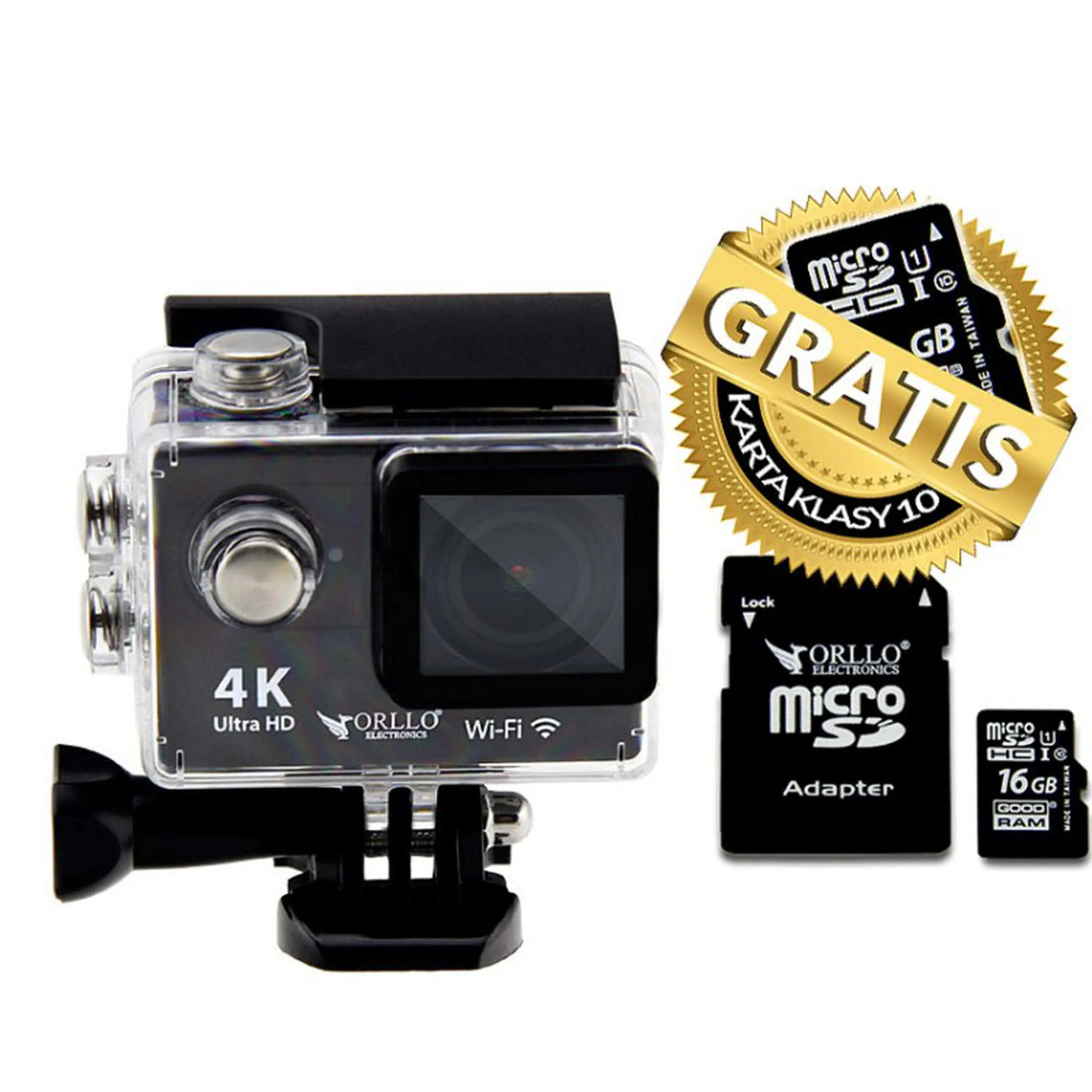 Kamera sportowa ORLLO eXtreme X2 FullHD 30fps + 16GB GRATIS