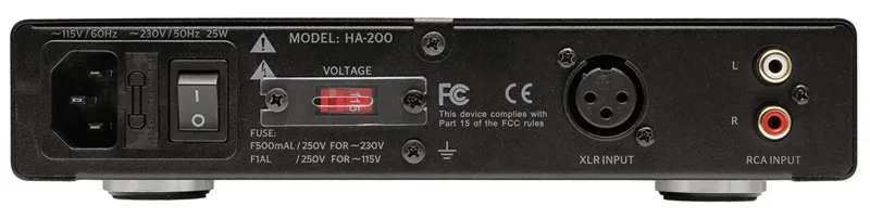 Wzmacniacz słuchawkowy w klasie-A Nuforce HA-200 czarny