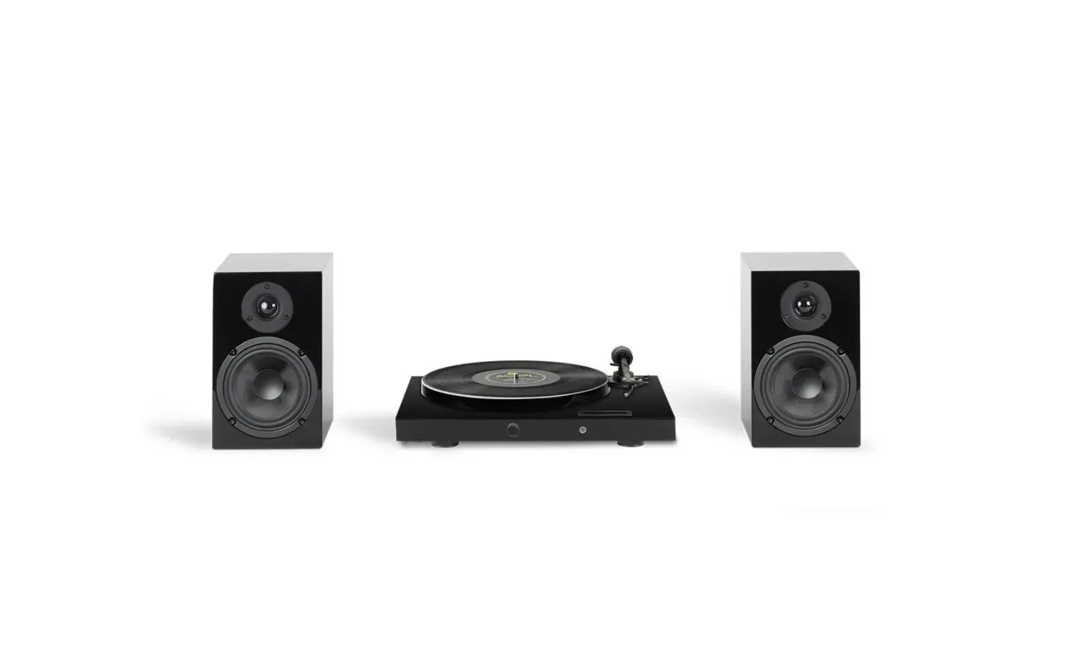 Pro-ject SET HIFI JUKEBOX E1 - Zestaw Gramofon Jukebox E1 + głośniki podstawkowe Speaker Box 5 Kolor: Czarny