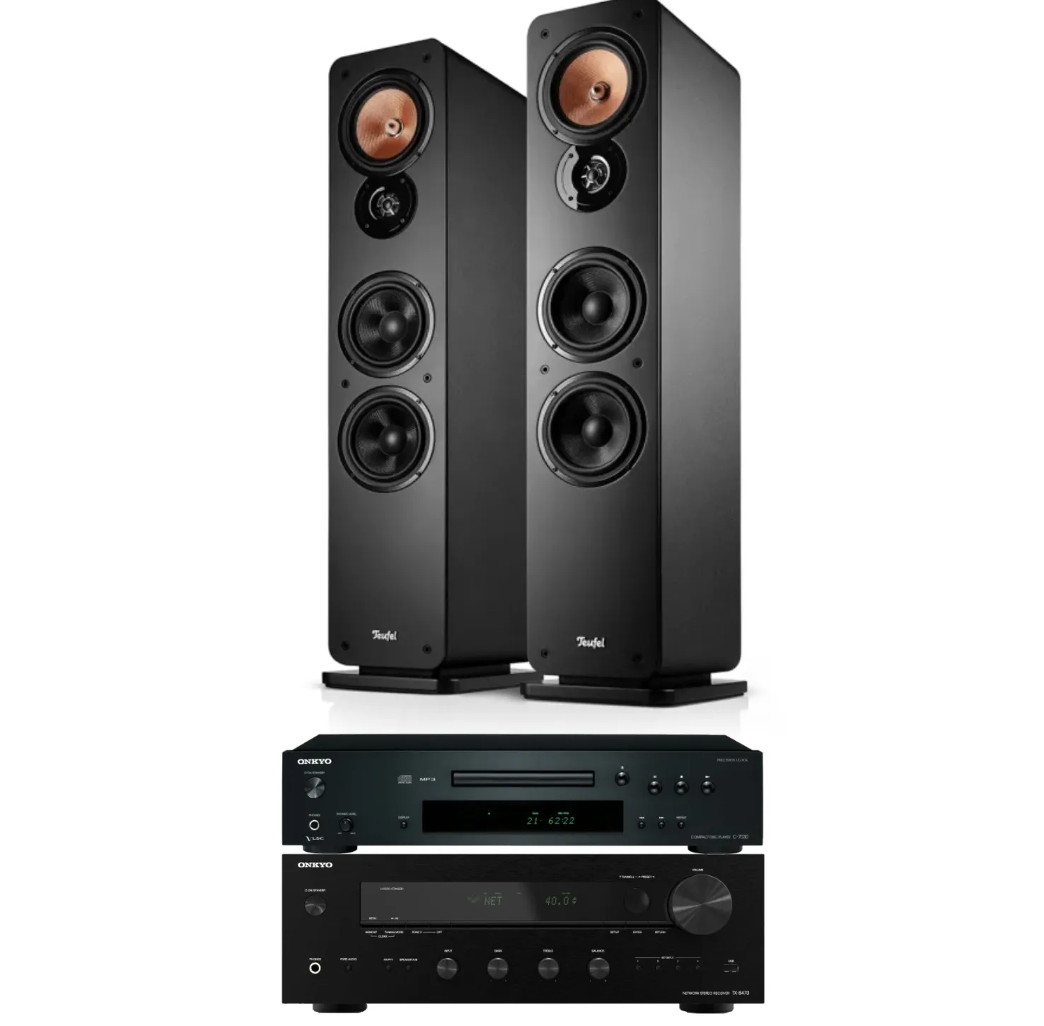 Teufel Ultima 40 MK4 + Onkyo TX-8470 + Onkyo C-7030