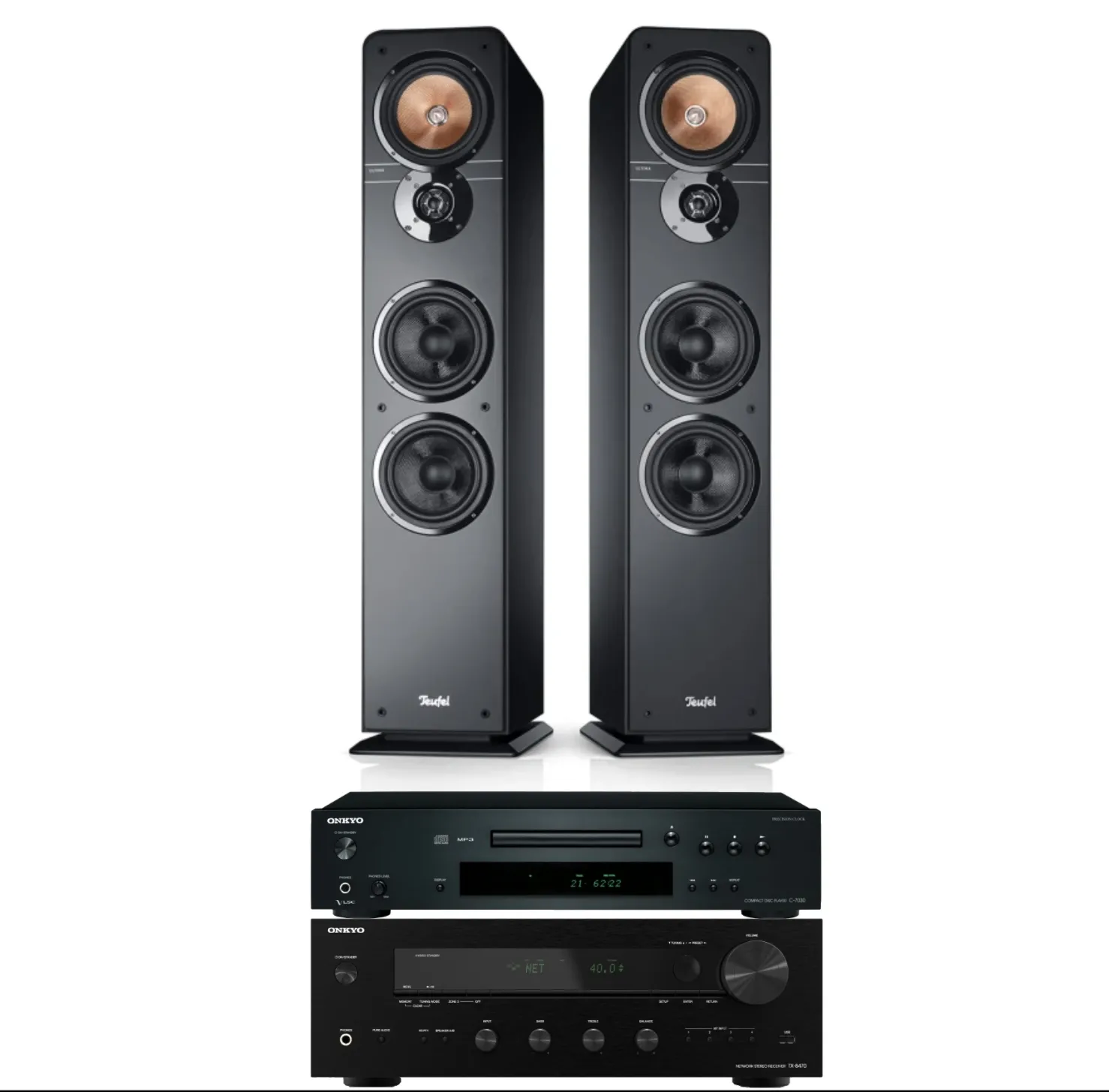 Teufel Ultima 40 MK3 + Onkyo TX-8470 + Onkyo C-7030
