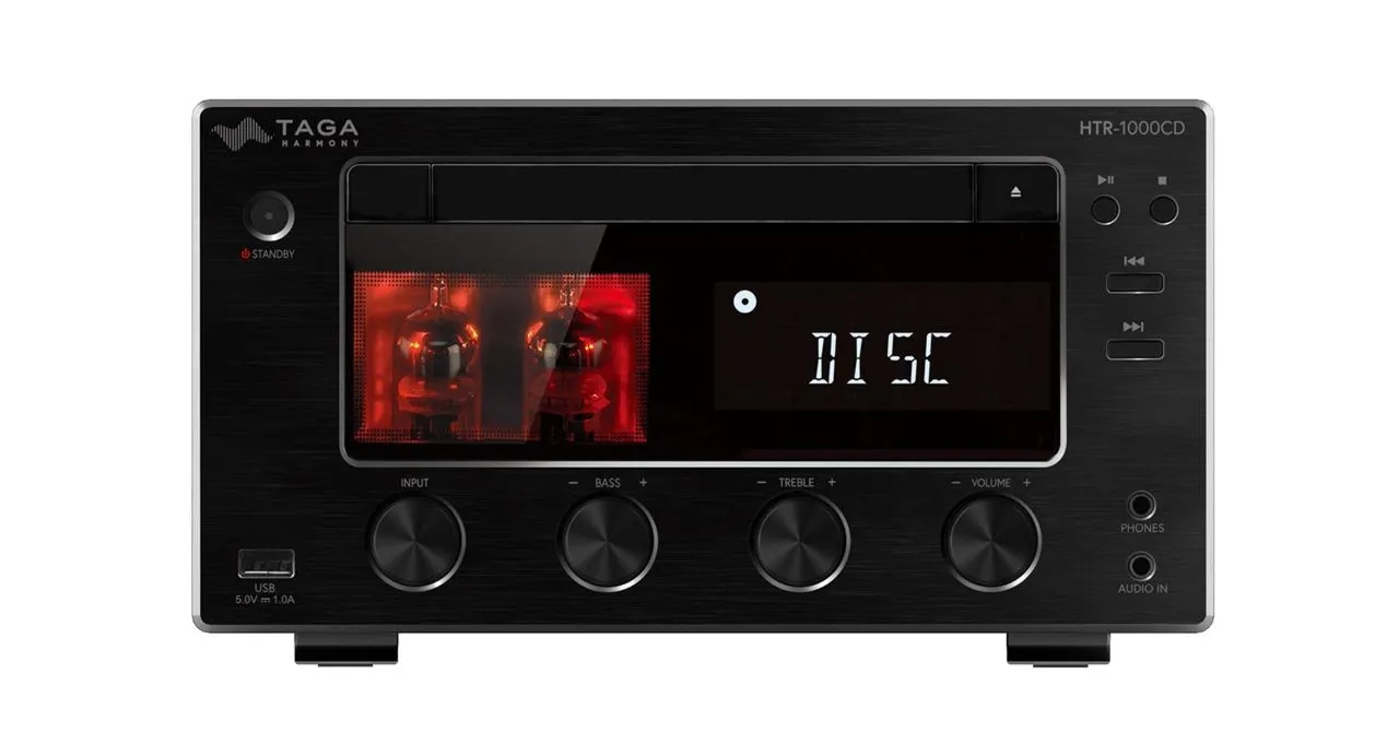 Hybrydowy system audio z CD Taga Harmony HTR-1000CD v.3 Kolor: Czarny