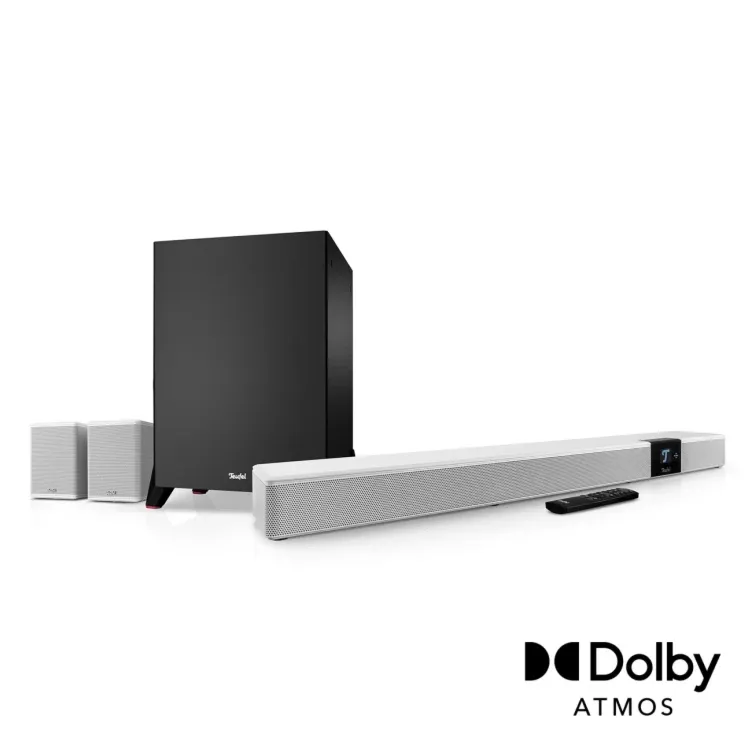 Zestaw Teufel CINEBAR 22 Surround Power Edition dla Dolby Atmos "7.1-Set" Kolor: Biały