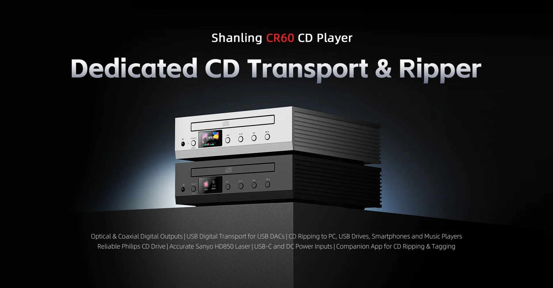 Shanling CR60 – Transport CD i Ripper CD Kolor: Czarny